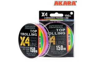 Шнур Akara Top Trolling Multicolor 150 м 0, 14