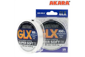 Леска Akara GLX Super Soft 100 м 0, 174 прозрачная