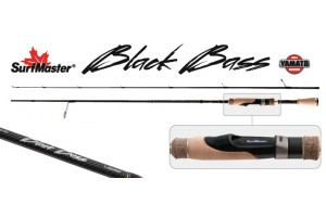 Спиннинг штекерный углепластик 2 колена S Master K1229 Black Bass Spin S-642LM TX-20 (4-12гр.) 1, 93 м