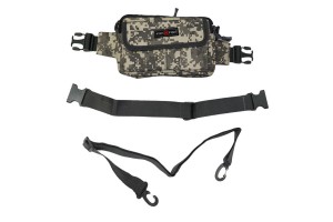 Сумка поясная Fish2Fish Riverbag серая цифра 23x15x8 см