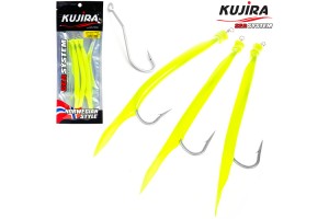 Снасточка морская Kujira Gummi Makk 6/0 Yellow (3 шт)
