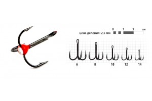 Тройник-черт Akara Diamond Treble Hook № 6