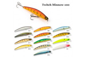 Воблер Raiden Twitch Minnow 100 10, 7 гр. A22
