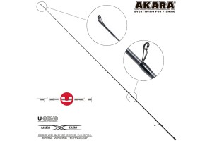 Хлыст стеклопластик для спиннинга Akara Teuri S902H (21-56) 2, 7 м
