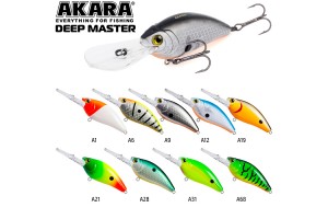 Воблер Akara Deep Master 60F 12 гр. (3/7 oz 3, 5 in) A9