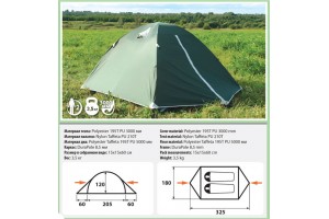 Палатка Comfortika Trekker 2 Plus