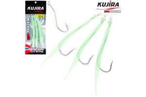 Снасточка морская Kujira Gummi Makk 8/0 Lumo (3 шт)