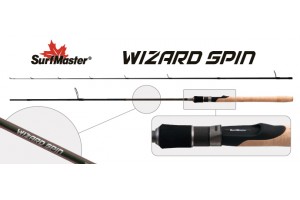 Спиннинг штекерный углепластик 2 колена S Master SP1121 Wizard Spin 842MF HMC (5, 5-17, 5) 2, 54 м
