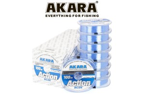 Леска Akara Action Blue 100 м 0, 40 голубая