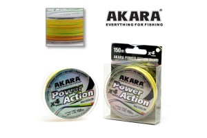 Шнур Akara Power Action X-4 Multicolor 150 м 0, 08