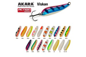 Блесна колеблющаяся Akara Action Series Viskan 80 28 гр. 1 oz. AB87