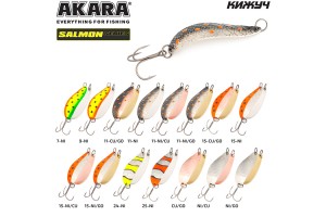 Блесна колеблющаяся Akara Salmon Кижуч 70 мм 16 гр. 7-NI