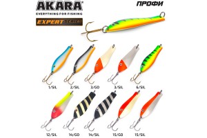 Блесна колеблющаяся Akara Expert Профи 80 мм 10 гр. 3/SIL