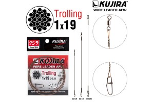 Поводок Kujira Trolling 1х19 (AFW) 0, 36 16 кг 100 см (1шт.)