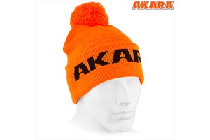 Шапка Akara Sport Winter Pompon Orange 4