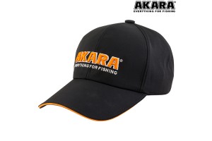 Кепка-бейсболка Akara черная водоотталкивающая
