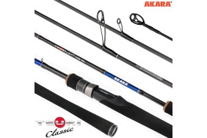 Спиннинг штекерный углепластик 2 колена Akara Teuri Classic ML762 TX-30 (5, 5-17, 5) 2, 3 м
