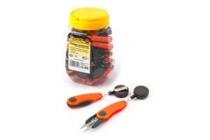 Щипцы-нож Akara Fishing Scissors FT11 складной с ритривером в пластик банке