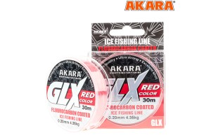 Леска Akara GLX ICE Red 30 м 0, 18