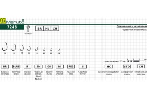 Крючки Maruto 7248 BR №10 (10 шт.) мушиный