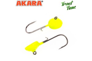 Джиг. головка Akara Trout Time Таблетка 2 гр. кр. № 4 Yellow (3шт)