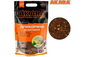 Прикормка Akara Premium Organic 1, 0 кг Фидер Конопля