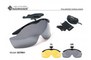 Визор Tagrider в чехле SGTR01 (2 шт.) GR YL крепление на кепку