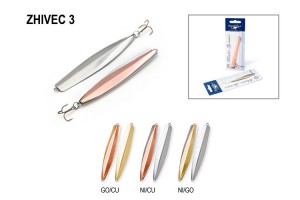 Блесна зимняя Spider Zhivec 11 гр. 70 мм Ni/Cu тройник