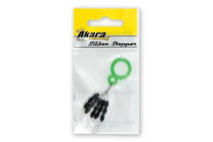 Стопор для Поплавок Akara 6х3 мм (15 стопоров) Black