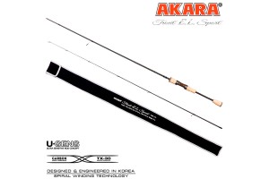 Спиннинг штекерный углепластик 2 колена Akara Trout E.L Sport UL (0, 5-4, 5) 1, 98 м с разнесенной ручкой
