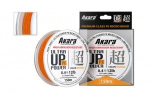 Шнур Akara Ultra Power PE Micro Braid Orange 150 м 0, 12