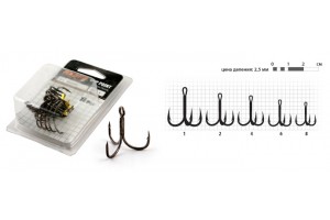 Крючок Akara 98005 BN №2 тройник