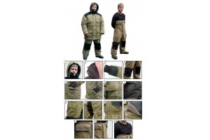 Костюм зимний Tagrider Nord Wind олив. -35C XL