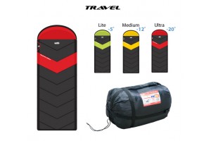 Спальник Comfortika Travel Medium 195x45x90 см с подголовником -20С /+10С)