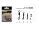 Вертлюг Akara Quick Snap Swivel № 8 12, 5 кг (6 шт.) с карабином
